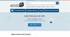 Desktop Screenshot of everyvotecounts.org.uk