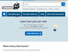 Tablet Screenshot of everyvotecounts.org.uk